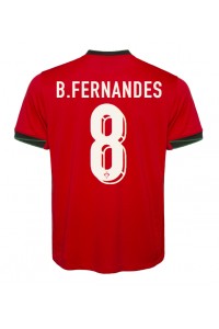 Fotbalové Dres Portugalsko Bruno Fernandes #8 Domácí Oblečení ME 2024 Krátký Rukáv